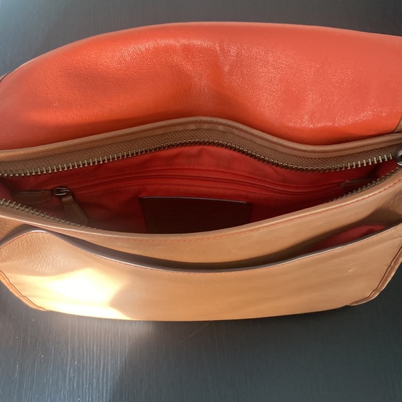 COACH Brown Saddle Bag Purse - Picture 5 of 10